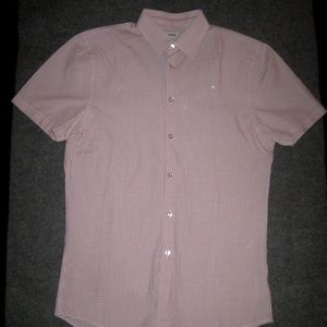 J. LINDEBERG Gingham Checked Button-Up MEDIUM